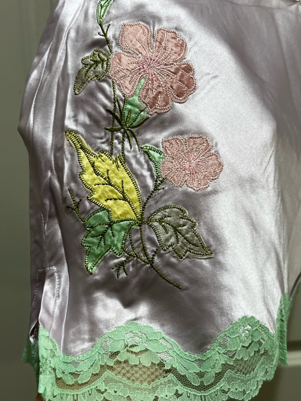 Gold Hawk Purple Haze Silk Lace Camisole NWT Large - Picture 4 of 7